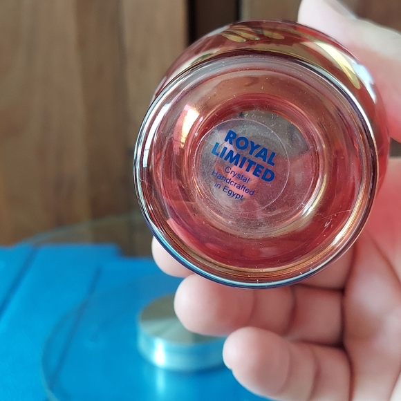 Cranberry Crystal Bud Vase - Picture 9 of 15